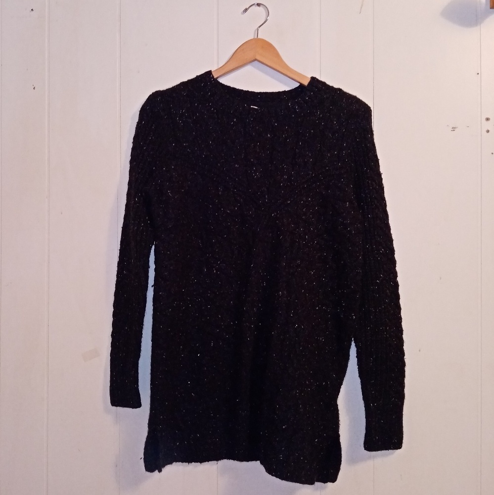 Thick black sweater